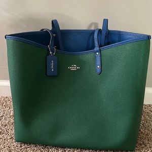 Coach reversible tote